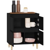  Komoda crna 60 x 35 x 70 cm od konstruiranog drva | shoptok.hr