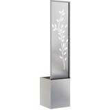 vidaXL Zaslon za zasebnost v vrtu Srebrna 32 x 140 cm Nerjaveče jeklo | Shoptok.si