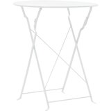 vidaXL 3-dijelni bistro set čelični bijeli | shoptok.hr