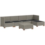  6 kom. Ratan set za opuštanje s jastučićima GENDT Kubu siva | shoptok.hr