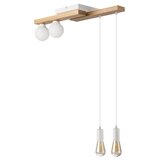  Visilica na sajli CORTINA 2xE27/15W/230V + 2xG9/5W/230V bela/hrast | Eponuda.com