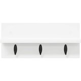  Vješalica za kapute na zidu Zidne Bijelo 40 x 10,5 x 18 cm | shoptok.hr