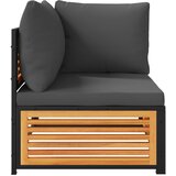  Kutna vrtna sofa s jastucima od masivnog drva bagrema | shoptok.hr