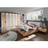 Venda POSTELJNA GARNITURA 180 cm x 200 cm , les, tekstil, leseni material barve šampanjca, hrast bianco | Shoptok.si