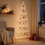  Metalno božićno drvce sa stalkom KUOPIO 180 cm Čelik Bijela - 180 cm Bijela bez LED svjetala | shoptok.hr