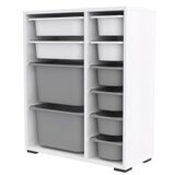 Hanah home višenamenska polica zen 2D2K6U white grey | ePonuda.com