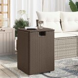  Pokrovni stol za spremnik propana smeđi 40x40x60 cm poliratan | shoptok.hr