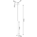  Obesna svetilka PASTELO 1 beton, (21347703) | Shoptok.si