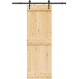  Klizna vrata NARVIK Prirodna i crna 70 x 210 cm (152 5 cm) | shoptok.hr