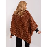 Wool Fashion Italia Poncho-AT-PN-2347.16-light brown | Shoptok.si