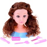  Glava za frizera 20 cm CRNA LUTKA s frizerskim priborom ZA5838 | shoptok.hr
