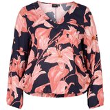 Zizzi Bluza 'VWISMA' oranžna / črna | Shoptok.si