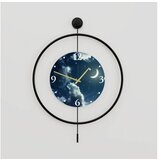 WALLXPERT dekorativni metalni zidni sat mclock 00118 crna boja Cene