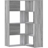  Kutni regal z knjige 4 razine artisian hrast 85x85x140cm drveni | shoptok.hr