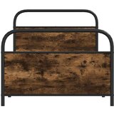 vidaXL Posteljni okvir brez vzmetnice 100x190 cm dim. hrast inž. les | Shoptok.si