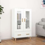  Visoka omarica bela 70x31x115 cm inženirski les, (20600700) | Shoptok.si