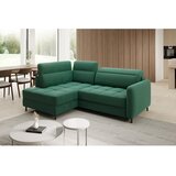 ELTAP Zelena žametna raztegljiva/s prostorom za shranjevanje kotna sedežna garnitura (levi kot/v obliki črke L) Barea – | Shoptok.si