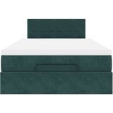 vidaXL Okvir za krevet s madraca tamnozeleni 120x190 cm baršunasti | shoptok.hr
