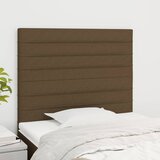  Uzglavlje tamnosmeđe 100x5x118/128 cm tkanina | shoptok.hr