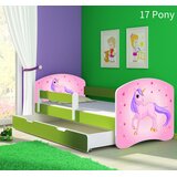  Otroška postelja ACMA z motivom, stranska zelena + predal 180x80 cm 17 Pony | Shoptok.si