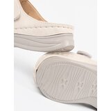 SEASTAR Light beige flip-flops on a low wedge | Shoptok.si