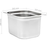  Posude Gastronorm 2 kom GN 1/2 200 mm od nehrđajućeg čelika | Eponuda.com