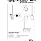 BEMETA WC četka 9,5x36 cm srebrna/bela | Eponuda.com