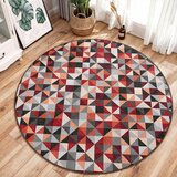 Mila Home rdeča/siva pralna okrogla preproga ø 100 cm ignite – | Shoptok.si