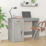  Radni stol boja betona 100 x 49 x 75 cm od konstruiranog drva | shoptok.hr