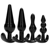 SONO No.80 4-Piece Butt Plug Set Black Cene