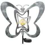 Globo 36581 - LED solarno svetlo LED/0,06W/3V IP44 srebrni leptir | Eponuda.com