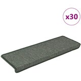  Prostirke za stepenice 30 kom 65x21x4 cm tamnozelene pravokutne rubove | shoptok.hr