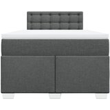  box spring s madracem tamnosivi 120 x 190 cm tkanina | shoptok.hr