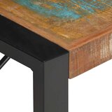  Stolić za kavu 140 x 70 x 40 cm od masivnog obnovljenog drva - Crna 140 x 70 x 40 cm 1 masivno obnovljeno drvo | shoptok.hr