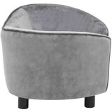 vidaXL Pasji kavč siv 69x49x40 cm iz pliša, (20655134) | Shoptok.si