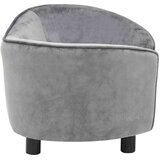 vidaXL Sofa za pse siva 69 x 49 x 40 cm plišana | shoptok.hr