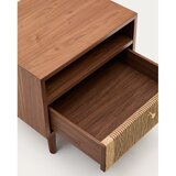 Kave Home Rjava nočna omarica v orehovem dekorju Elan – | Shoptok.si