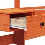  Krevetna konstrukcija Smeđa 140 x 190 cm Čvrsto borovo drvo | shoptok.hr