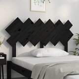  Uzglavlje za krevet Crno 132x3x81 cm od masivne borovine | Eponuda.ba