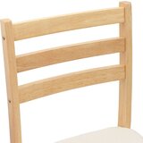  Trpezarijske stolice 2 pcs Prirodna 40 x 47,5 x 99,5 cm | shoptok.hr