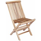  Sklopiva Vrtna Stolica 4 kom. Prirodna Čvrsto teak drvo | shoptok.hr