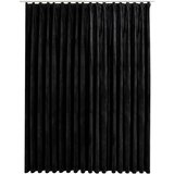 Furnova Zatemnitvena zavesa z obešali žametna črna 290x245 cm, (21918349) | Shoptok.si