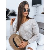 DStreet Women's sweater DARIA beige MY1726 Cene