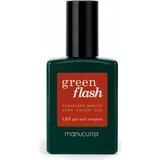 Manucurist green flash gel lak za nohte red & bordeaux - indian summer