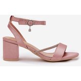 VINCEZA Ladies Sandals On Heel With Zirconia | Shoptok.si