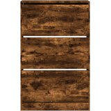 vidaXL omarica za čevlje dimljeni hrast 80x21x125,5 cm inženirski les | Shoptok.si
