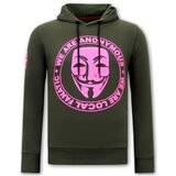 Local Fanatic Puloverji 118749227 Zelena Cene