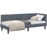  Kutni okvir kreveta Tamno siva 80 cm x 200 cm Baršun | shoptok.hr