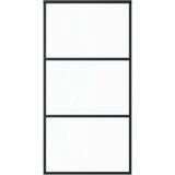  Klizna vrata s priborom ESG staklo i aluminij 102 x 205 cm | shoptok.hr