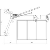 eurokraft basic Dvigalo za sode, možnost dviga nad palete, nosilnost 250 kg | Shoptok.si